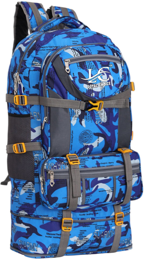 LOYAL CHOICE Expandable Travel Outdoor Sport Camping Hiking TrekkingBagRucksack-55 L Rucksack  - 55 L(Blue)