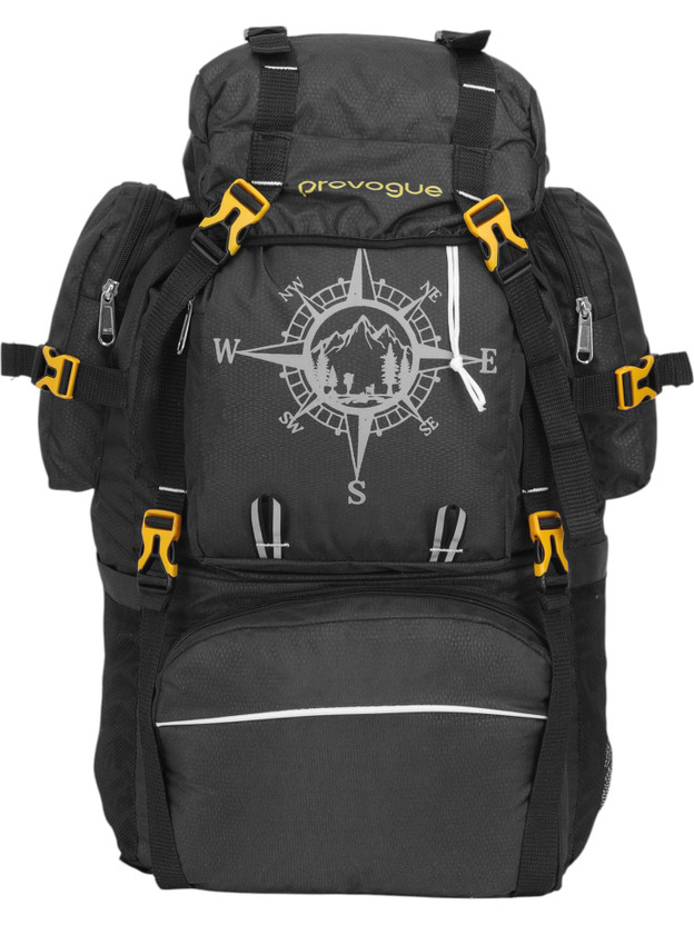 PROVOGUE PROVOGUE TREKKING BAG HIKKING BACKPACK FOR TRAVEL & OUTDOOR Rucksack Rucksack - 90-L Rucksack  - 90 L(Black) - Flipkart Deal