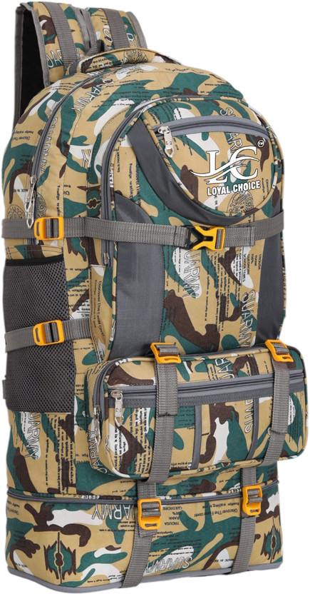 LOYAL CHOICE Expandable Travel Outdoor Sport Camping Hiking TrekkingBagRucksack-55 L Rucksack  - 55 L(Green)