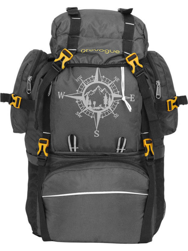 PROVOGUE PROVOGUE TREKKING BAG HIKKING BACKPACK FOR TRAVEL & OUTDOOR Rucksack Rucksack - 90-L Rucksack  - 90 L(Grey) - Flipkart Deal