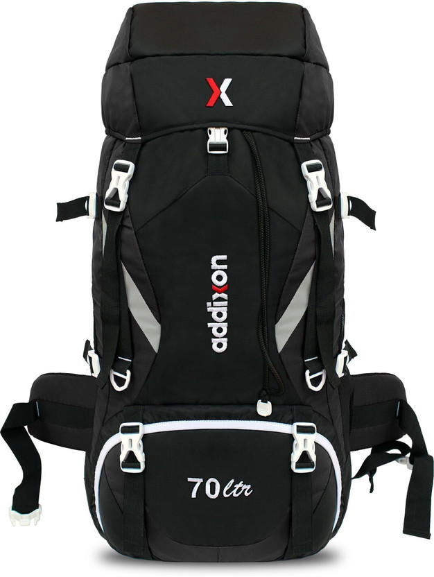 addixon Travel Bag for Outdoor Sport Hiking camping Trekking Bag for Extreme Adventure Rucksack  - 70 L(Black)