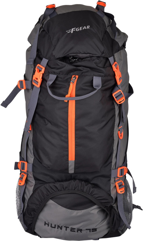 F Gear Hunter Bkgy Diamond Rucksack  - 75 L(Black, Grey)