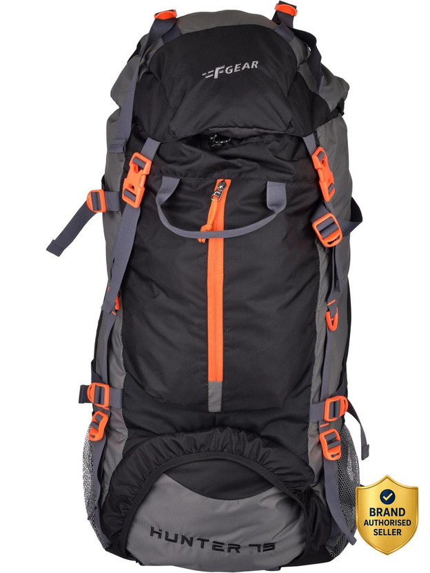 F Gear Hunter Bkgy Diamond Rucksack  - 75 L(Black, Grey)