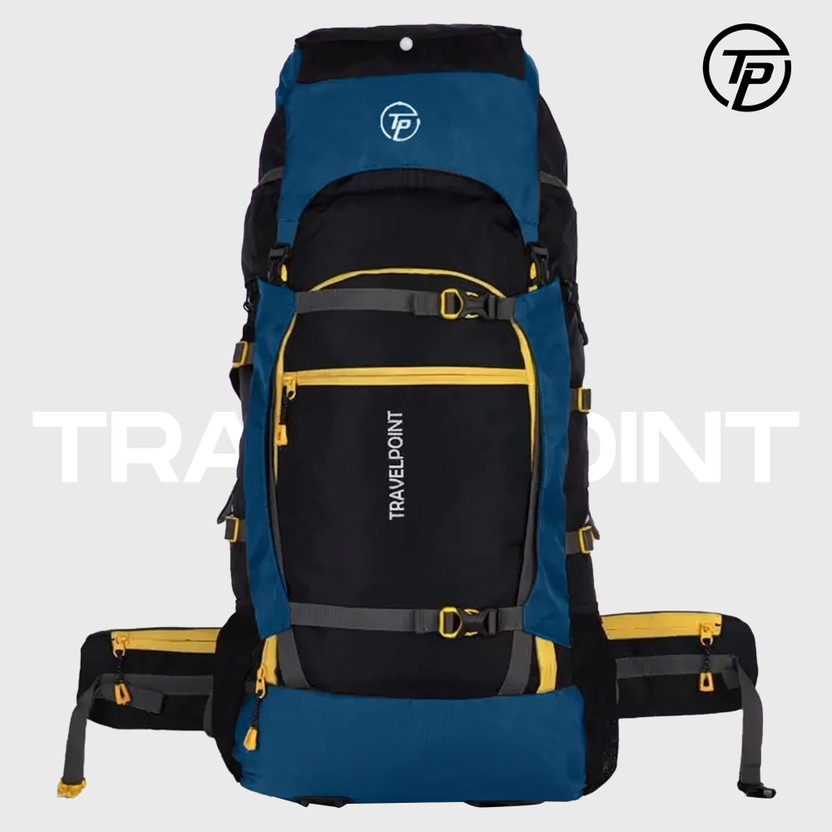 TRAVEL POINT WATERPROOF TREKKING BAG HIKKING BACKPACK FOR OUTDOOR Rucksack  - 60 L(Multicolor)