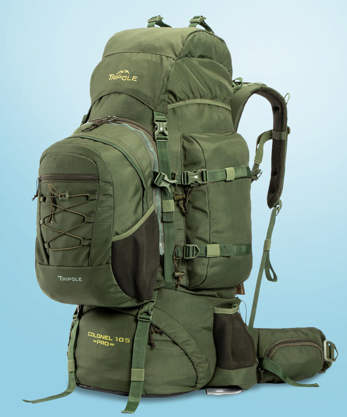 90l Hiking Backpack Tripole Colonel Pro 105L - Front Opening Detachable ...