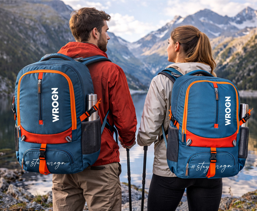 WROGN Travel Backpack Outdoor Trekking Hiking Camping Bag Rucksack Rucksack  - 80 L(Multicolor, Orange)