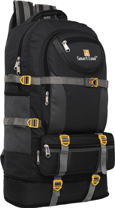 Smartlook Expandable Travel Outdoor Sport Camping Hiking Trekking Bag - 60 L Blue Rucksack  - 60 L(Black)