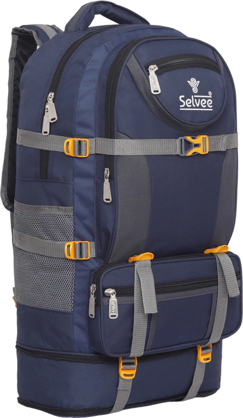 selvee Travel Rucksack Backpack for Sport Camping Hiking Trekking Bag For Men and Women Rucksack  - 65 L(Blue)