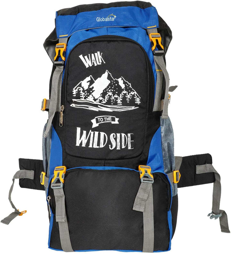 Global Global Star 70 L TRAVEL BACKPACK FOR OUTDOOR SPORT HIKING TREKKING BAG CAMPING RUCKSACK Rucksack  - 70 L(Blue, Blue) - Flipkart Deal