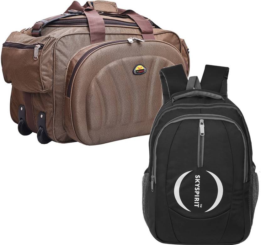 SkySprit (Expandable) large 35L Duffle with Backpack For Travel College