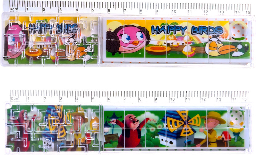 Sharvil enterprises Puzzle Ruler - Fun & Functional Learning Tool Multifunctional Ruler Ruler(Set of 2, Multicolor)