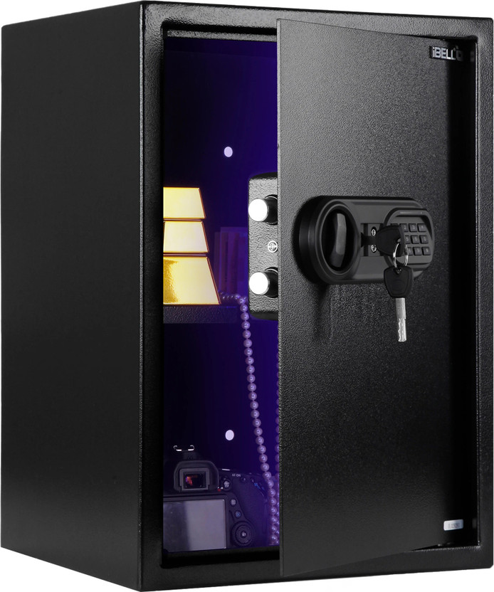 iBELL SL-50S Digital Electronic Safe Locker for Personal & Office Use,50L Black Locker Safe Locker(Keypad)