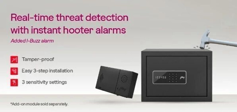 Godrej NX PRO 15 Liters Digital Electronic Safe Home Locker Safe Locker(Keypad, Digital, Key Lock)