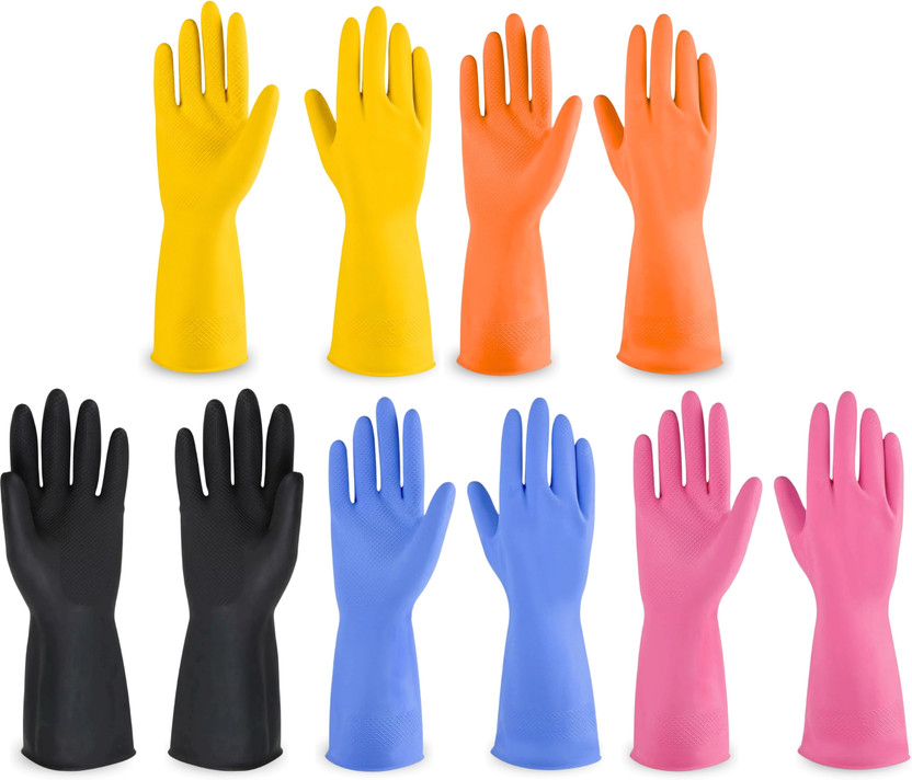 Hy-savio Hy-savio Heavy Duty Protective Rubber Gloves for Mechanical, Garage & Tool Handling Rubber  Safety Gloves(Pack of 5) - Flipkart Deal