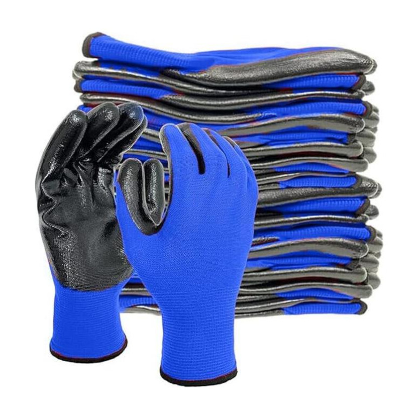 Suresafe Nylon Latex Coated Safety Hand Protection Work Gloves Industrial Material Nylon, Latex  Safety Gloves(Pack of 5)