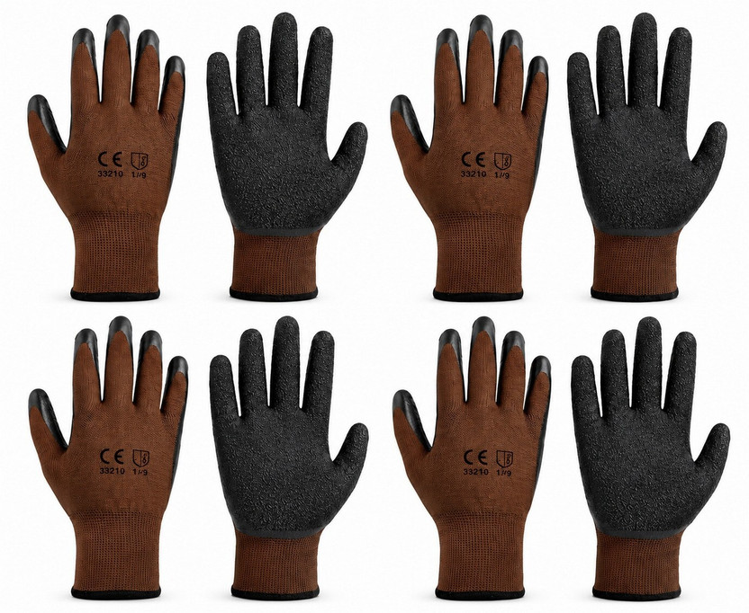 Masox Masox Store Farm Agriculture Harvesting General Work Handling Professional Utility Gloves Nylon, Rubber, Synthetic  Safety Gloves(Pack of 8) - Flipkart Deal