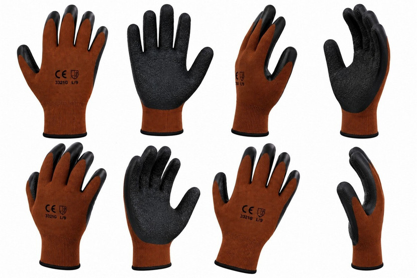NARV Household Cleaning Utility Machine Equipment Handling Heavy Duty Work Gloves Nylon, Rubber, Synthetic  Safety Gloves(Pack of 8)