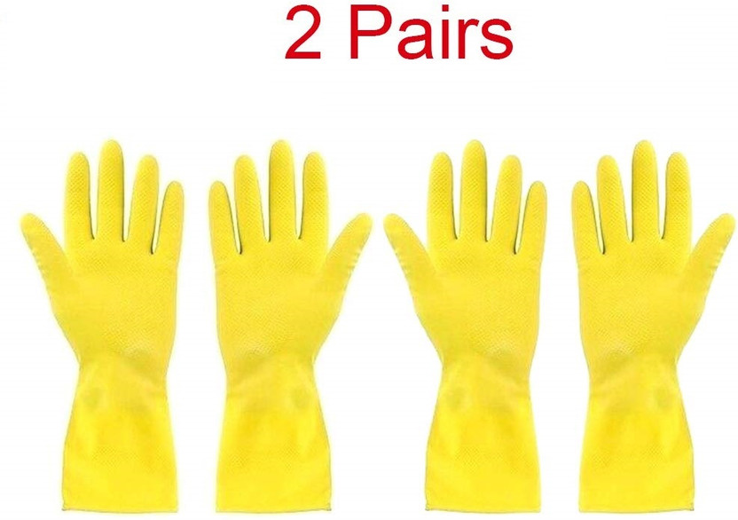 THE Wholesale Hubb HG102 Rubber  Safety Gloves(Pack of 2)