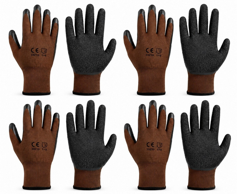 Masox Masox Store Farm Agriculture Harvesting Outdoor Utility Work Multi Purpose Protection Gloves Nylon, Rubber, Synthetic  Safety Gloves(Pack of 8) - Flipkart Deal