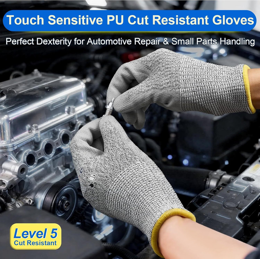 STYLERA 1Pair Anti Cut Resistant Level 5 Protection Kitchen Glove for Cutting Vegetables Synthetic, Polyester  Safety Gloves(Pack of 1)