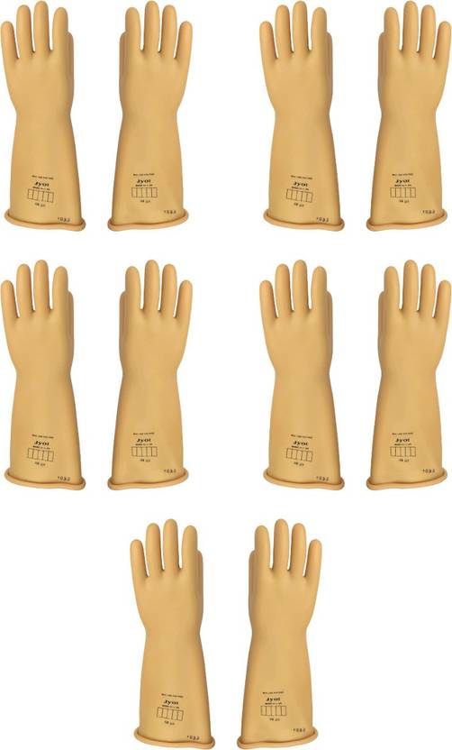 KBA Brothers Industrial Gloves 11 KV Electric Hand Gloves Shock Proof