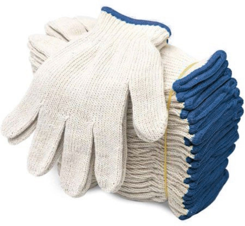Hy-savio 5PAIR Industrial Cotton Hand Safety Gloves for Factory, Warehouse & Workshop Nylon  Safety Gloves(Pack of 5)