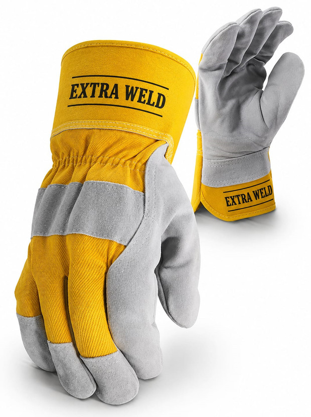 EXTRAWELD High Quality A Grade Split Canadian Gloves PS 261 F Leather  Safety Gloves(Pack of 2)