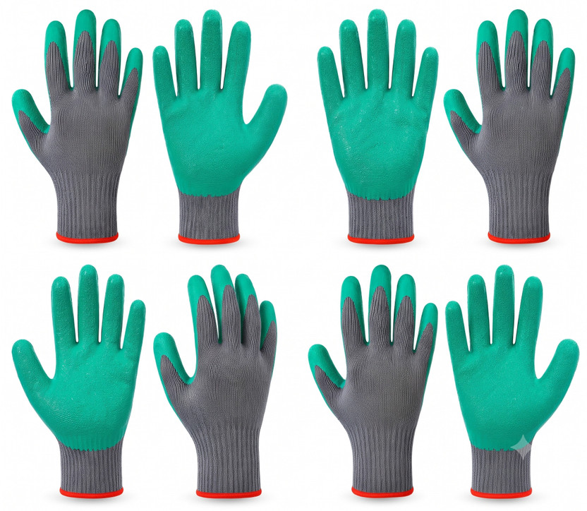 Masox Masox Store Mechanical Engineering Workshop Heavy Duty Work All Purpose Work Handling Gloves Nylon, Rubber, Synthetic  Safety Gloves(Pack of 8) - Flipkart Deal