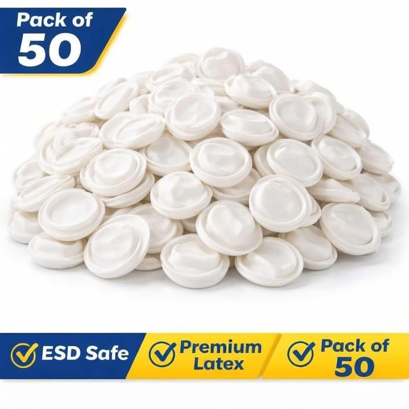 KRIKISH KRIKISH 50 Pieces ESD Finger Cots Latex  Safety Gloves(Pack of 50) - Flipkart Deal