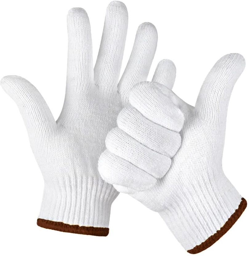 FreshDcart Anti-Cut Hand Gloves with Enhanced Grip Cut Resistant Gloves for Industrial Use Polyester  Safety Gloves(Pack of 2)