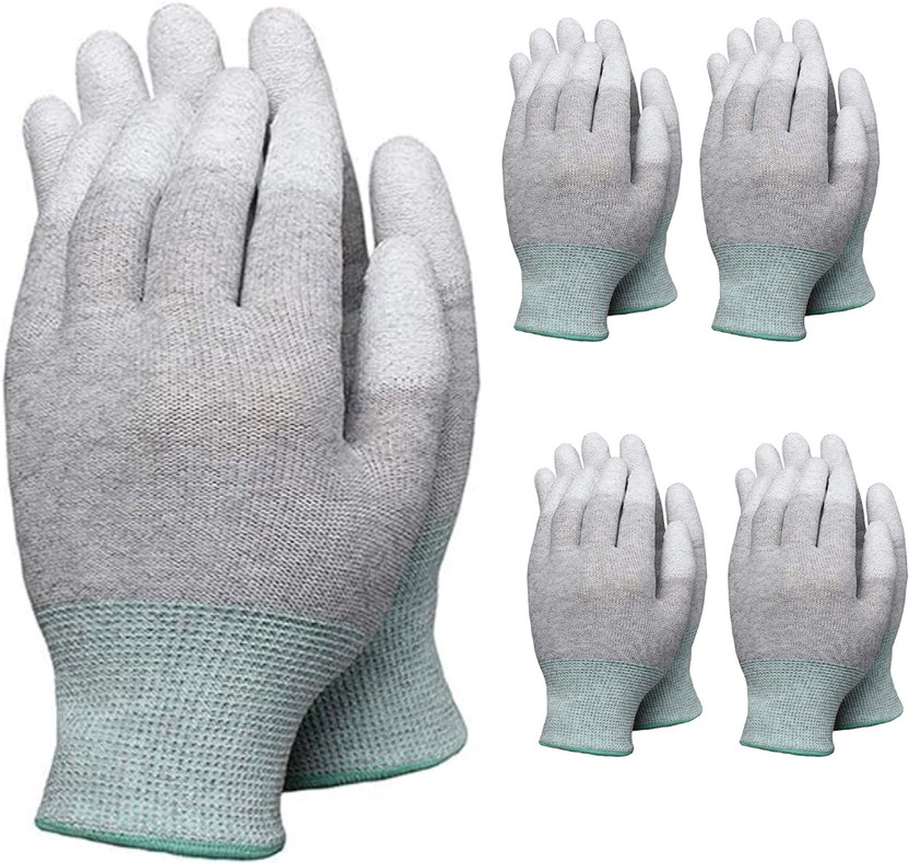 SS & WW Electronic Workshop ESD Safety Gloves ( PACK OF 5 PAIR ) Latex  Safety Gloves(Pack of 10)