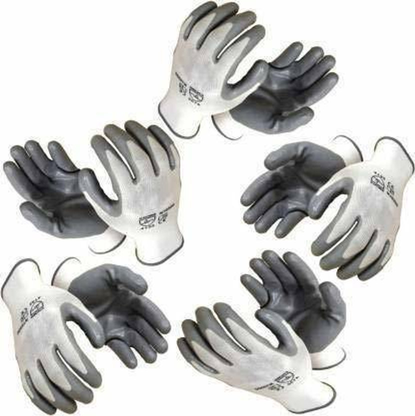 STYLERA 5 PAIR Anti Cutting Cut Resistant Hand Safety Gloves Cut-Proof Protection Nylon, Rubber  Safety Gloves(Pack of 10)