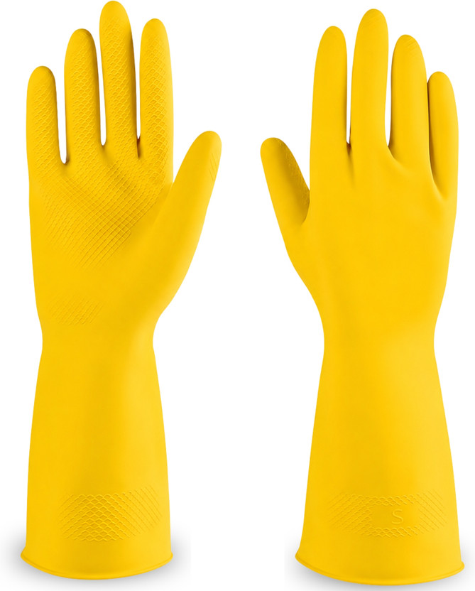 Hy-savio Multipurpose Rubber Safety Gloves for Home, Garden & Workplace Use Rubber  Safety Gloves(Pack of 1)