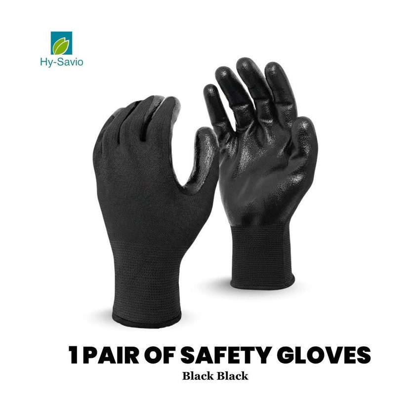Hy-savio 1Pair Industrial Hand Gardening Work ,Cut-resistant Working Gloves Men & women Nylon  Safety Gloves(Pack of 2)