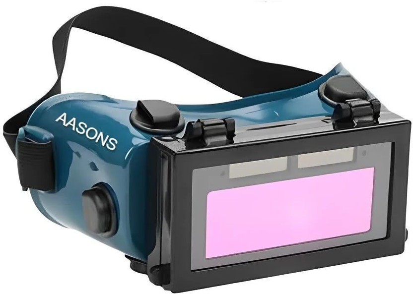 AASONS Auto Darkening Welding Goggle Automatic Solar Cell Powered EP 052 AUTO DARKENING FLIP UP WELDING GOGGLES -PACK OF 1 PC Welding  Safety Goggle(Free-size)