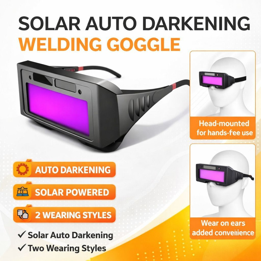 Hamid Hamid WeldGuard Auto-Darkening Safety Welding Goggles | Secure Head Hook 1 PC HALLMARK EP 051 Auto Darkening Safety Welding Goggles PACK OF 1 Blowtorch, Welding, Wood-working  Safety Goggle(Free-size) - Flipkart Deal