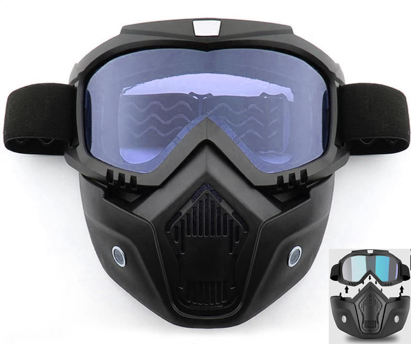 Huntindia Huntindia Windproof Dirt Shield Anti Scratch UV Protective Off Road Dust Protection Helmet Protect Bike Helmet Sunglasses Road Racing Riding Motorcycle Helmet Blowtorch  Safety Goggle(Free-size) - Flipkart Deal