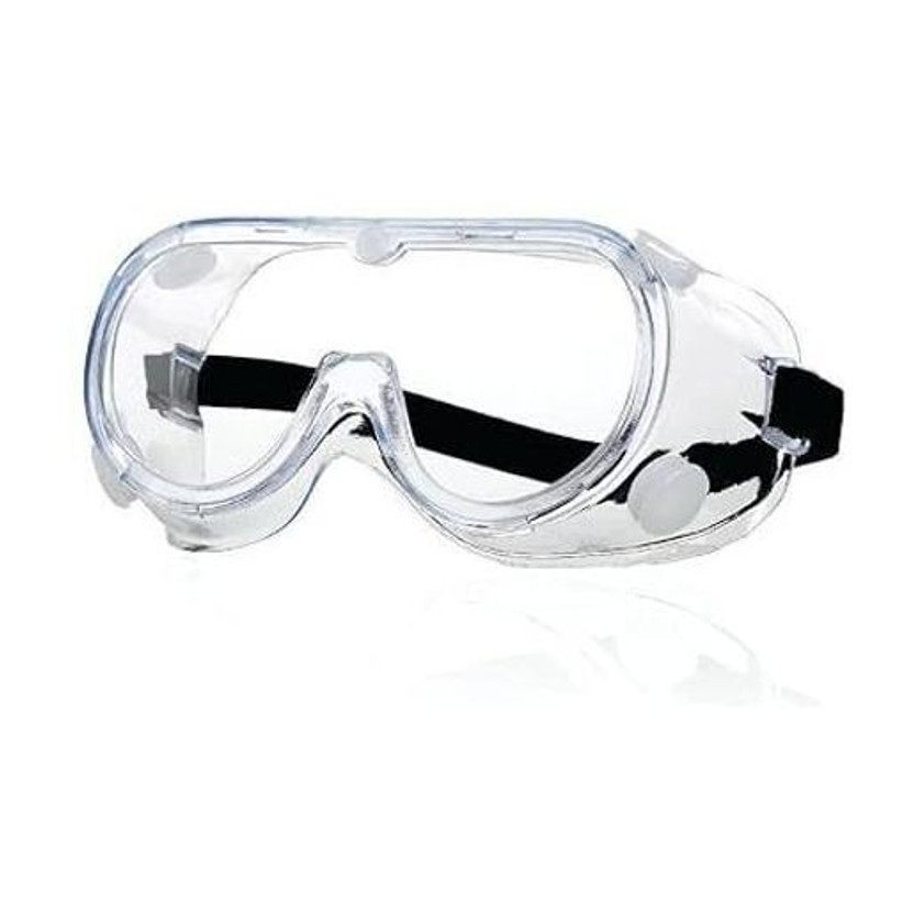 Spotview Safety Goggles for Chemical Protection | Adjustable Strap | Minimum Lens Fogging Hallmark - EP 031 HC CHEMICAL PROTECTION | Pack of 1 PC | Transparent Laboratory  Safety Goggle(Free-size)