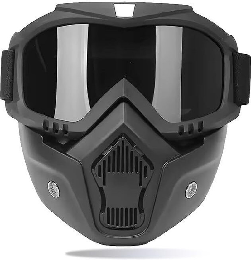 Stylishh Bike Full Face Mask Bike Full Face Mask Blowtorch  Safety Goggle(Free-size)