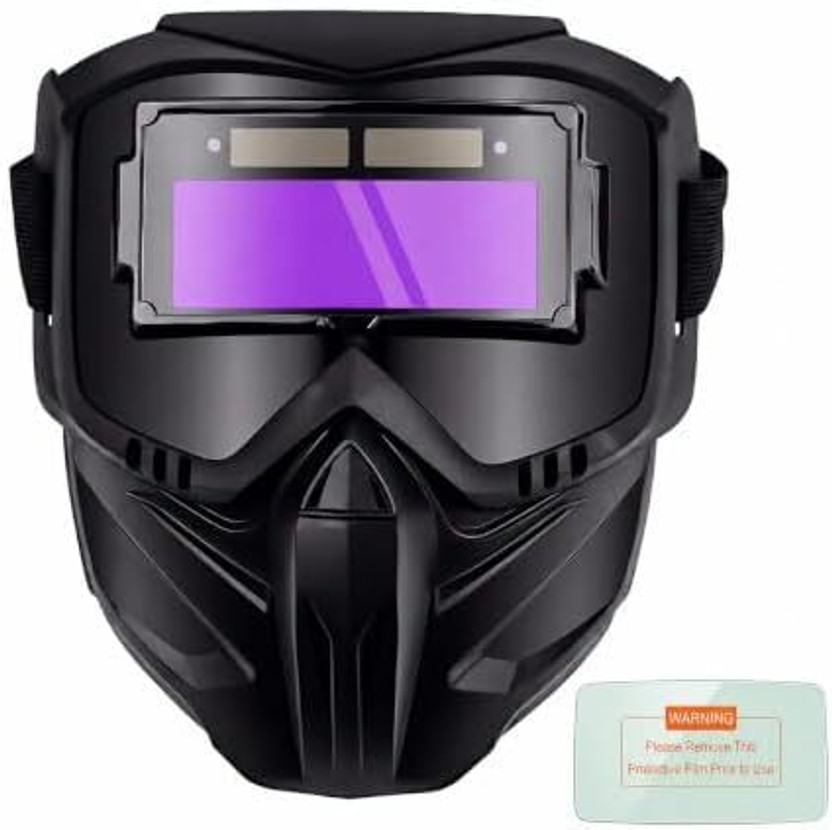 Greva Auto-Darkening Welding Helmet, True Color View UV IR Adjustable Headband Welding Mask with Adjustable Headband Welding  Safety Goggle(Free-size)