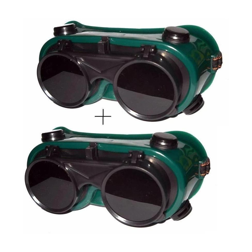 Qualigen Heavy duty Goggles Welding Safety Goggle Pack of 2pc HALLMARK EP 013 FLIP UP Heavy duty Goggle Welding Safety Goggle- PACK OF 2 Welding  Safety Goggle(Free-size)