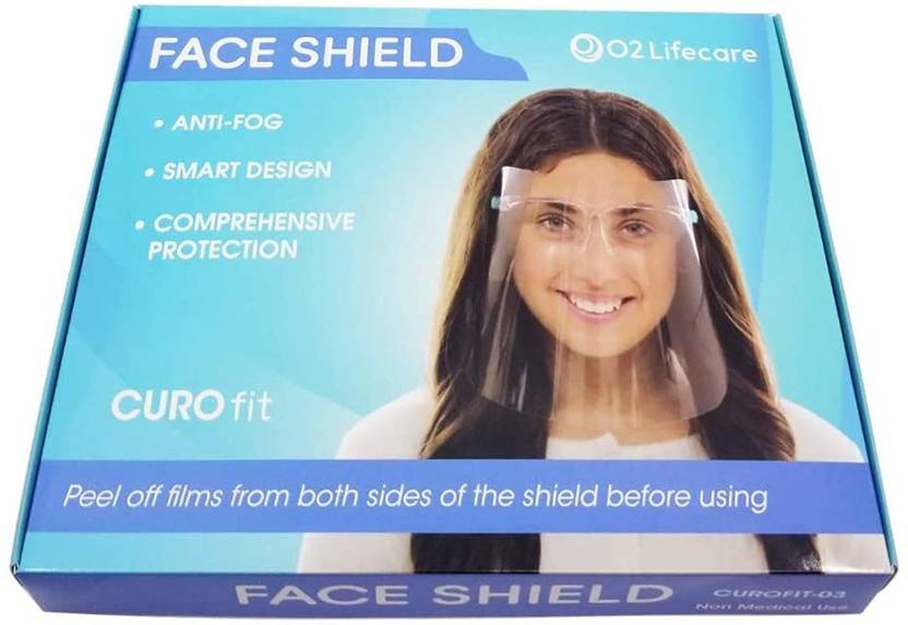 KPI Curofit Fully Transparent Face And Eye Protection From Droplets And