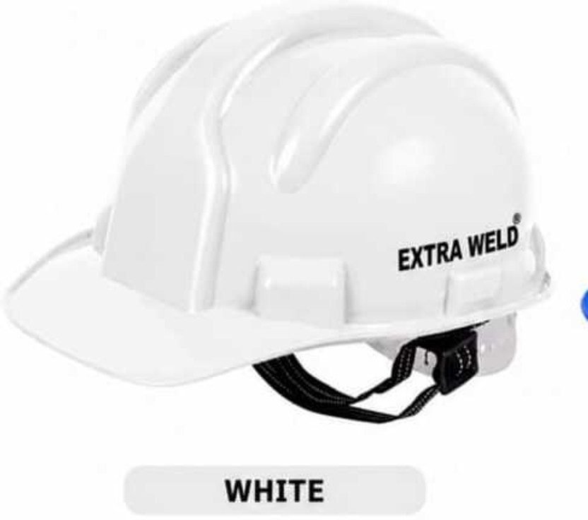 EXTRA WELD PS 081 Nape White Helmet PS 081 white Helmet Construction Helmet(Size - L)