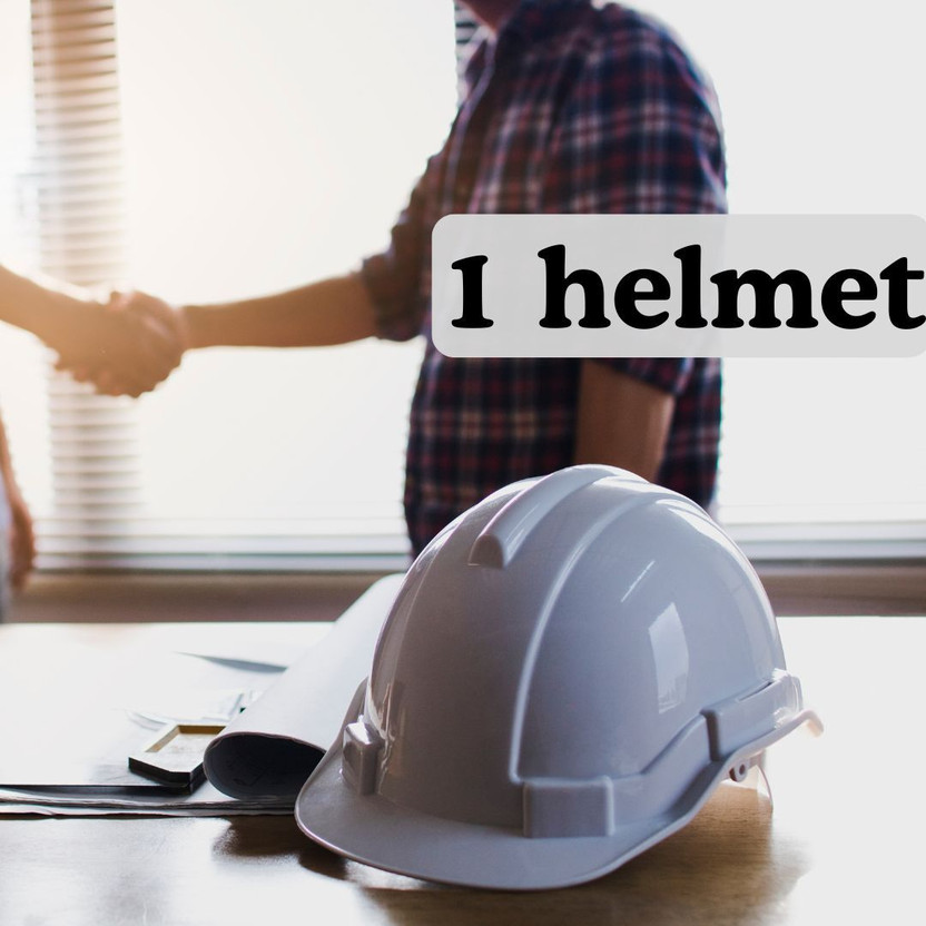 Truveli Protect Breathable Engineering Power Safety Labour Helmet - 1 Piece TruVeli HeadShield HELMET Safety Cap(Size - FREE SIZE)