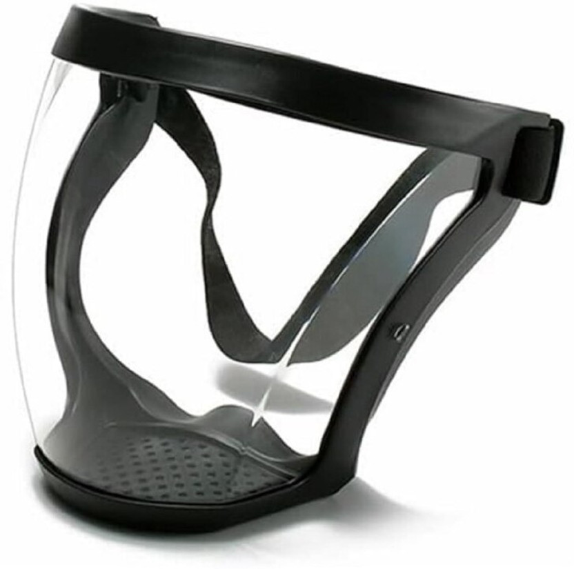 Suvaniq Transparent Full Face Shield Mask Anti Fog Safety Protective Guard HD Clear Job Transparent Full Face Shield Mask Anti Fog Safety Protective Guard HD Clear Job Safety Cap(Size - Universal Fit)