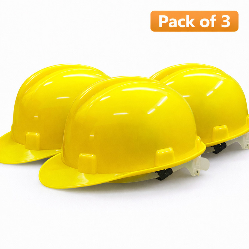 SAFEDOT SAFEDOT Industrial Safety Helmet with Adjustable Safety Hard Hat for Factory, Site & Construction Helmet(Size - 26) - Flipkart Deal