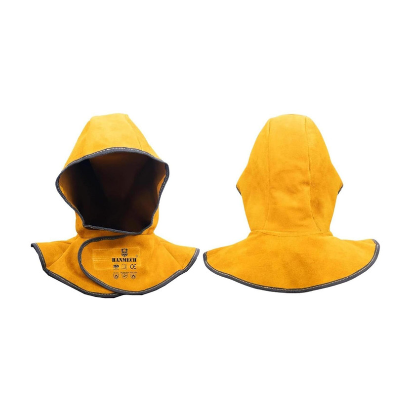 HANMECH HANMECH Leather Hood with Head Neck Shoulder Protection, for Heavy Duty Welding Leather Heavy Duty Welding, Split Leather Soft with Velcro Adjustable Safety Cap(Size - NA) - Flipkart Deal