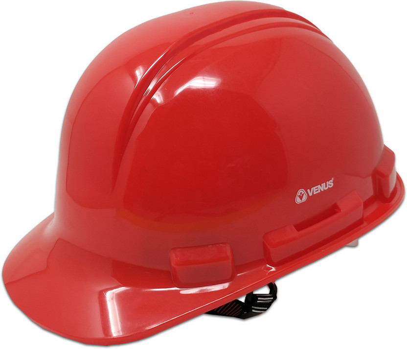 Venus H-2000 Series ISI Certified Industrial Safety Helmet Ratchet Type Chin Starp Head Protection for Outdoor Work, Safety Helmet For Men Industrial Construction Helmet(Size - L)