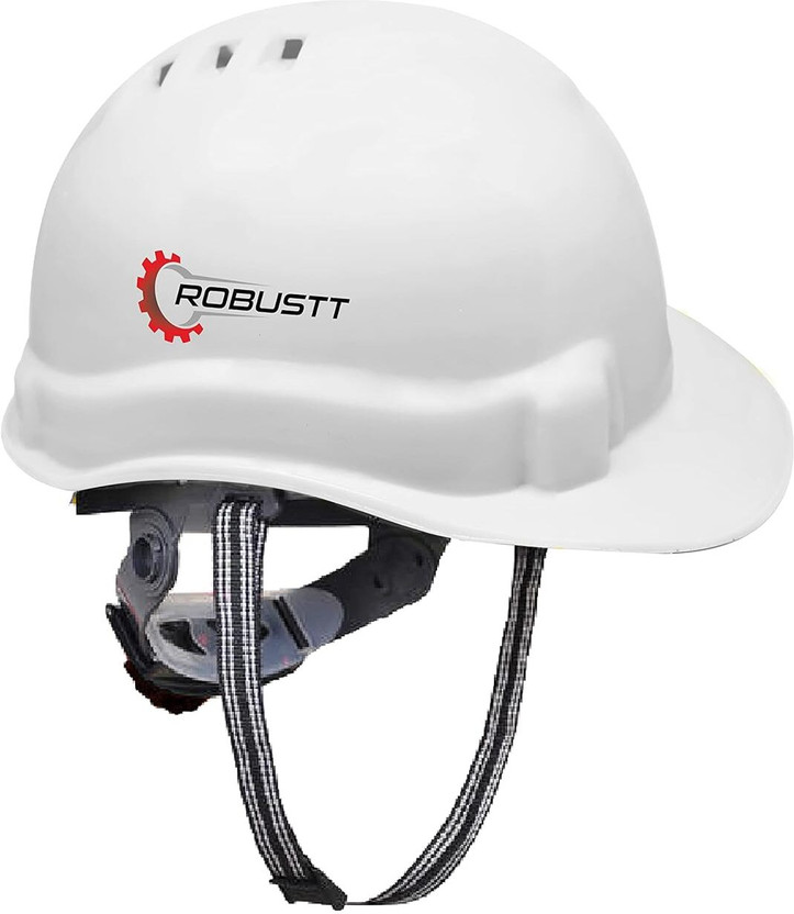 Robustt Construction Safety Helmet | Protective Headgear for Worksite | Pack of 1 X Shree Jee Ratchet Type Safety Helmet, Protection for Construction Work Construction Helmet(Size - Free Size)