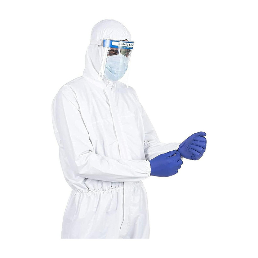 Sai PPE Kit With Coverall Suit, Hand Gloves, Face Shield, Face Mask And Shoe Cover Safety Jacket(Multicolor)